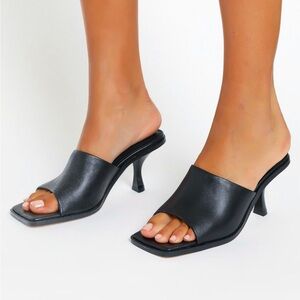 Tony Bianco Olympia Black Nappa Heels